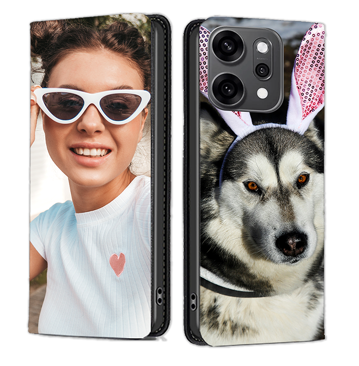 Etui portefeuille Personnalisé pour Oppo Reno 14 Pro